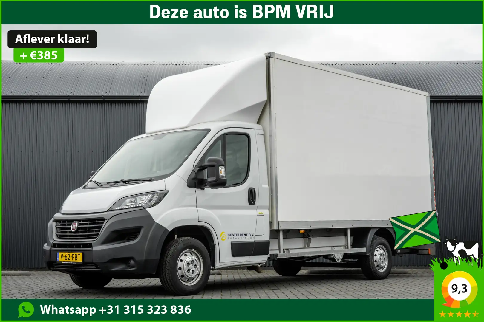 Fiat Ducato **2.3 MultiJet | Bakwagen met Laadklep | Euro 6 | Weiß - 1