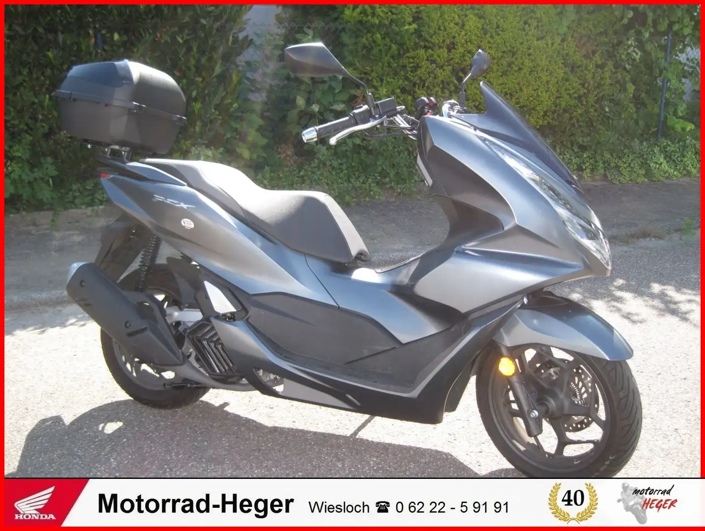 Honda PCX 125 WW125A  - Topcase - Handyhalterung Grau - 1