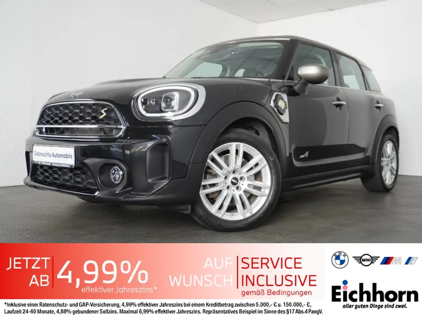 MINI Cooper SE ALL4 Countryman SPORTSITZE.PGSD.NAVI Zwart - 1