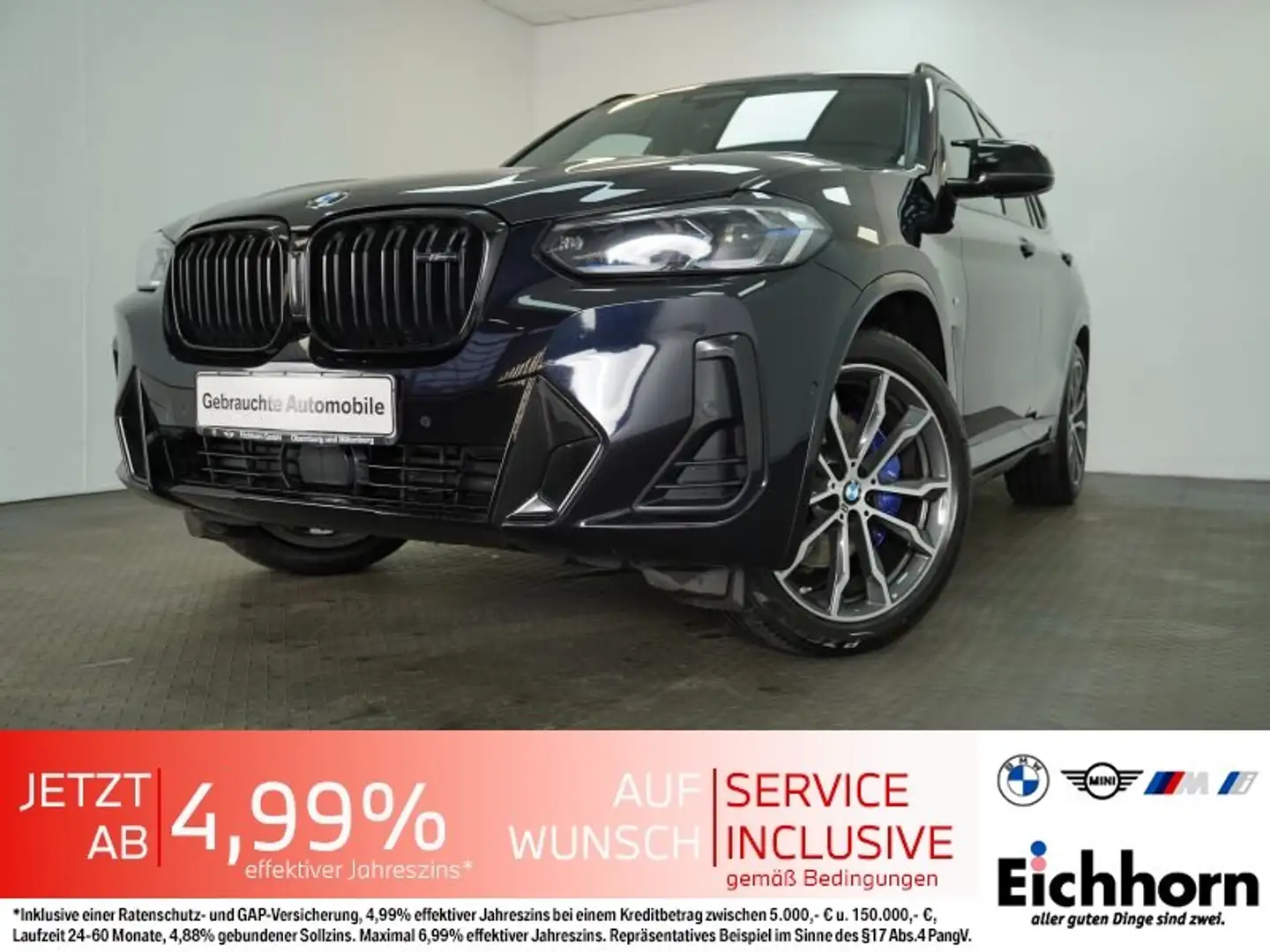 BMW X3 M X3 xDrive M40d M Sport AHK.LASER.PGSD.INNOPAKET Noir - 1