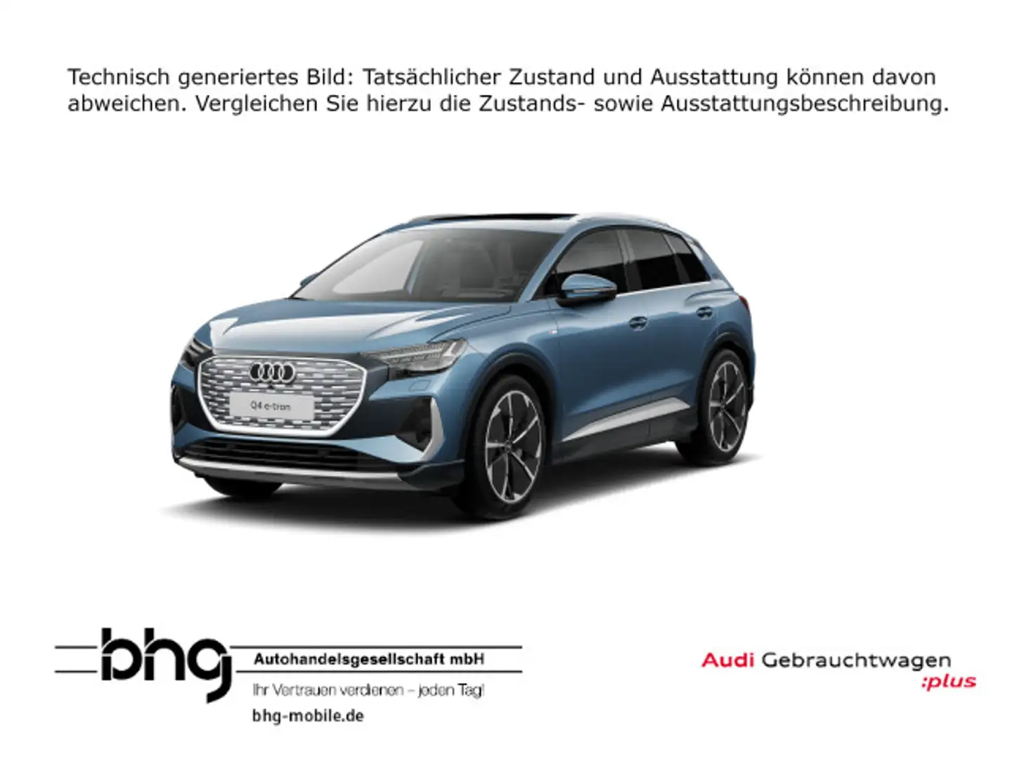 Audi Q4 e-tron Q4 50 e-tron quattro S Line *AHK*21`*MATRIX*PANO Blau - 1