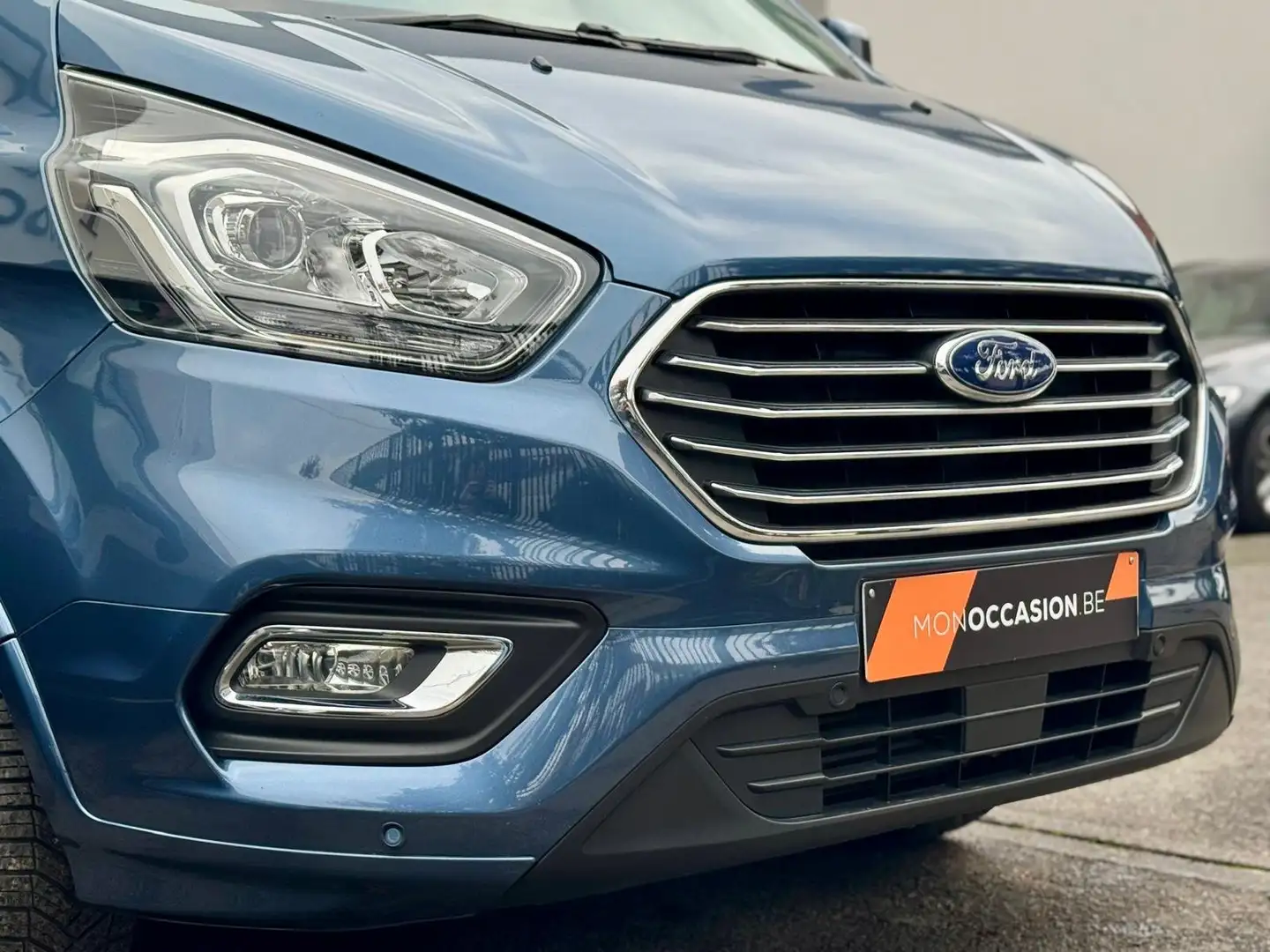Ford Tourneo Custom 2.0 TDCi L2H1 TITANIUM X 8 PLACES CUIR GPS CAMERA Blauw - 2