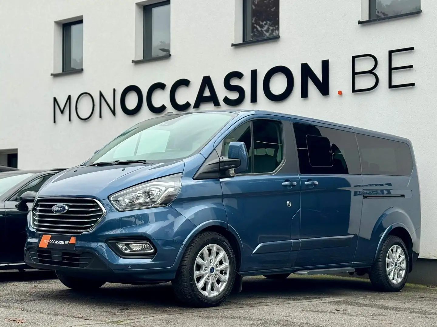 Ford Tourneo Custom 2.0 TDCi L2H1 TITANIUM X  8 PLACES CUIR GPS CAMERA Bleu - 1