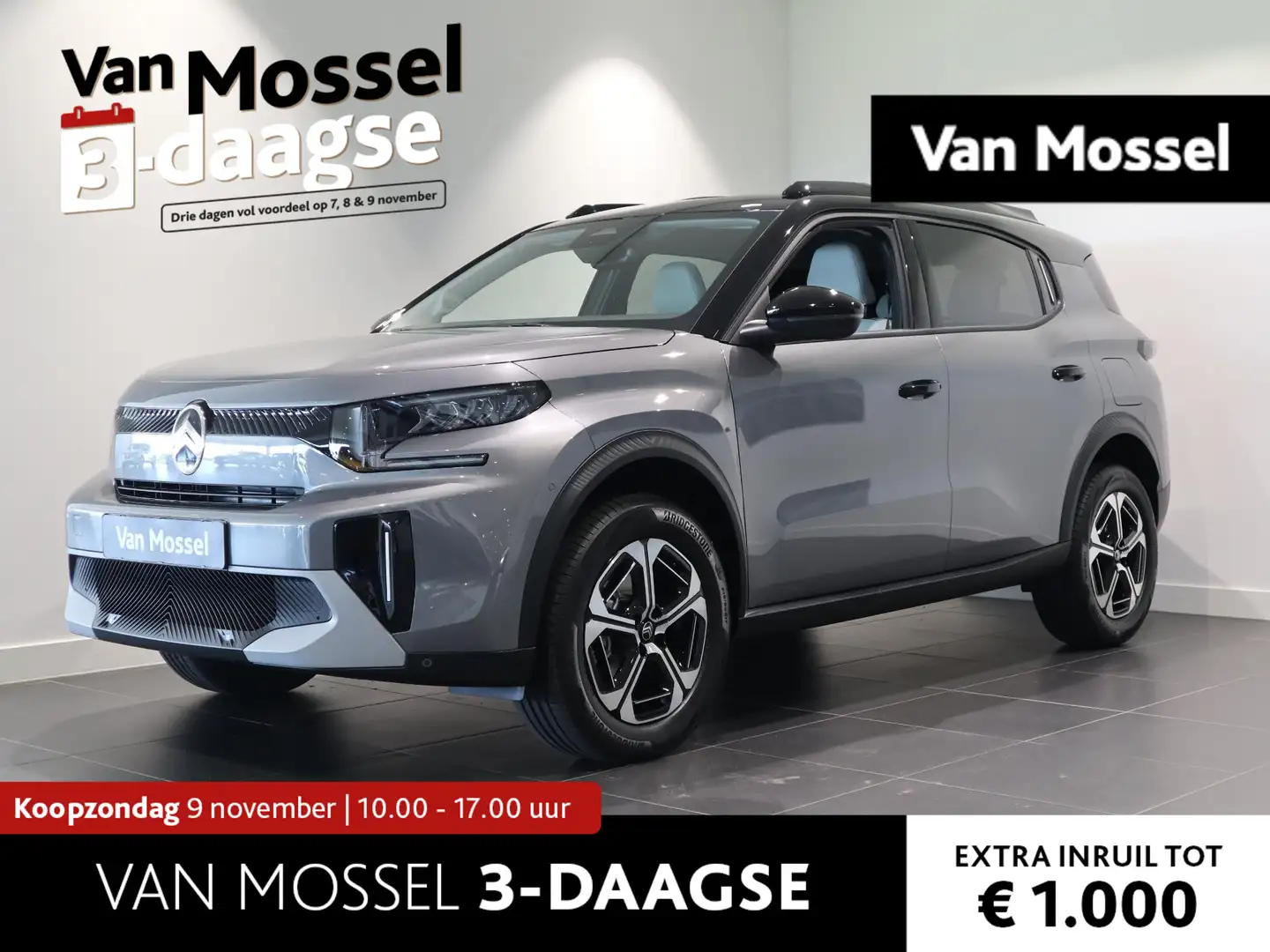 Citroen C3 Aircross Ë-C3 Max 113pk 44 kWh - CAMERA - NAVIGATIE - APPLE Grijs - 1