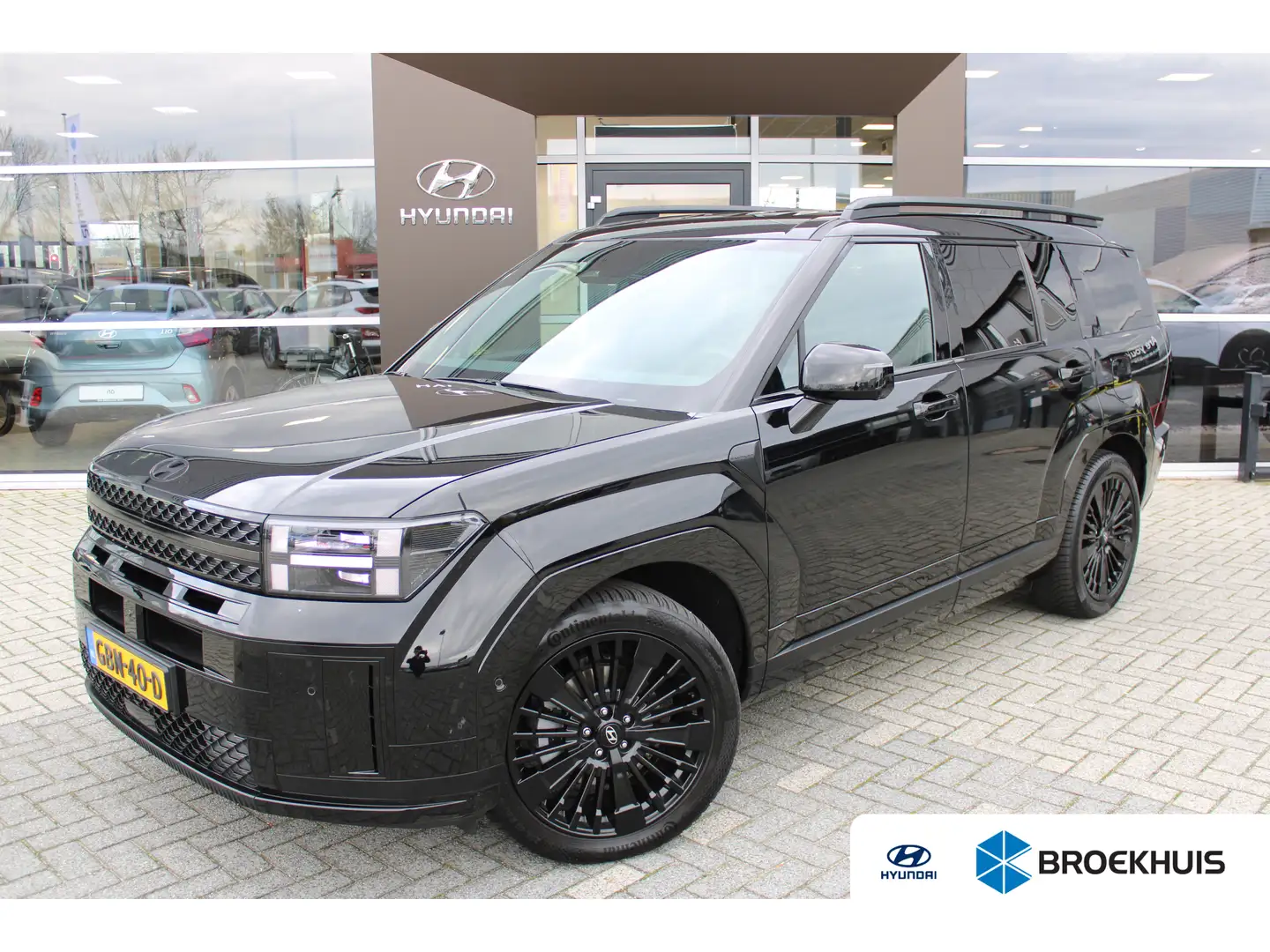 Hyundai SANTA FE 1.6 T-GDI PHEV Black Line 4WD 6p. | Leder | 360 ca Noir - 1