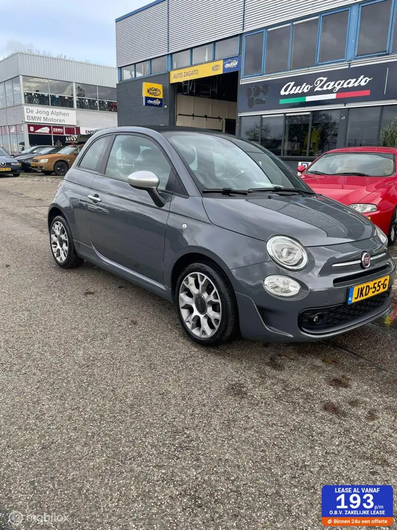 Fiat 500C 1.0 Hybrid Rockstar Cabrio Gris - 1