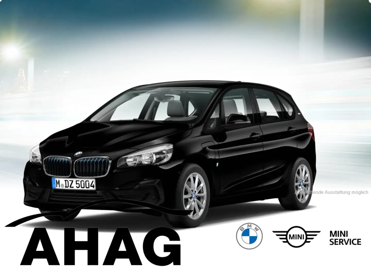 BMW 225 xe Active Tourer iPerformance Steptronic Advantage Černá - 2