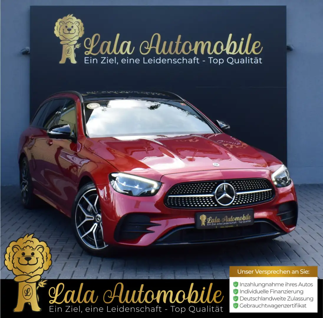 Mercedes-Benz E 400 d 4Matic 2.9 CDI AMG PANORAMA 360° AMBIENT Rot - 1
