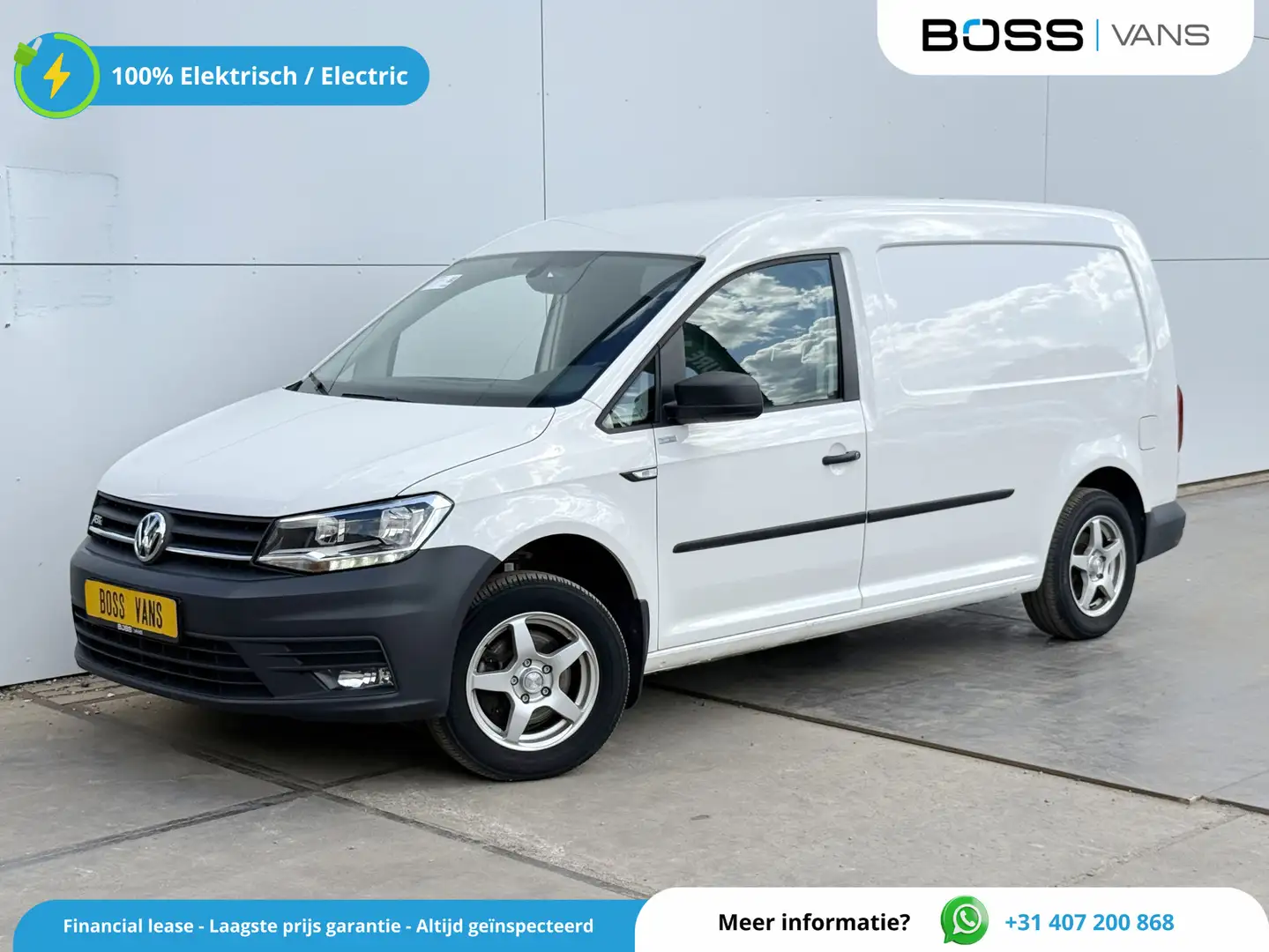 Volkswagen Caddy e-Caddy 113PK L2H1 Elektrisch Caddy ABT Maxi 37,3k Wit - 1