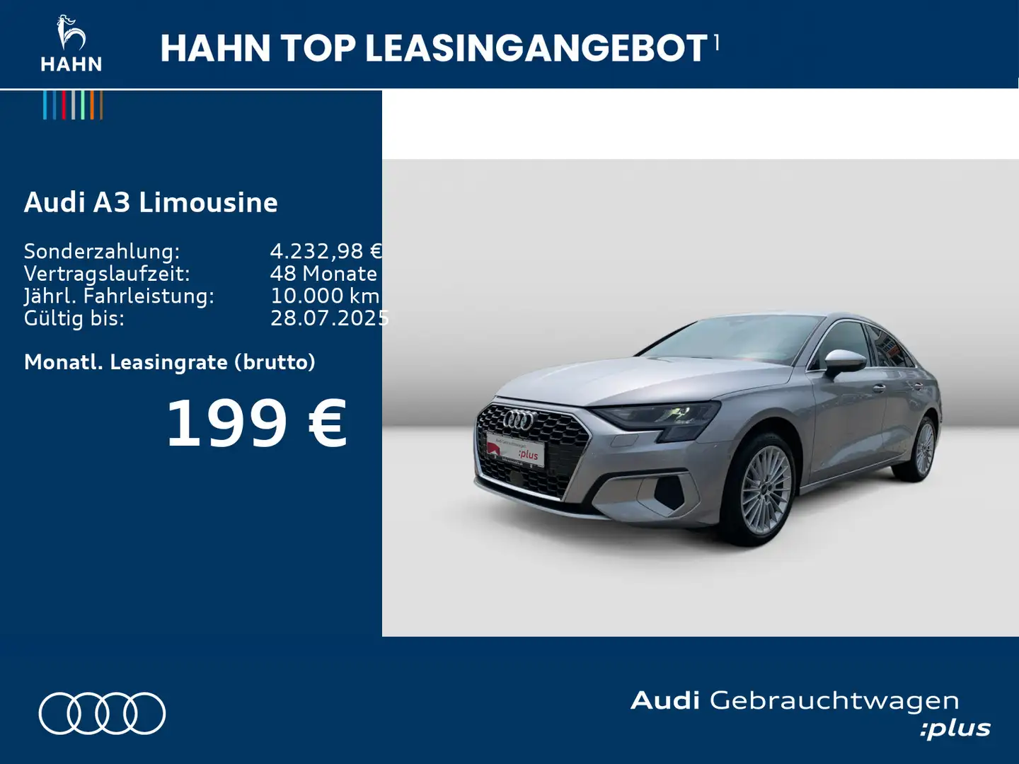 Audi A3 35 TFSI S tronic Sitzh Einpark Silber - 2