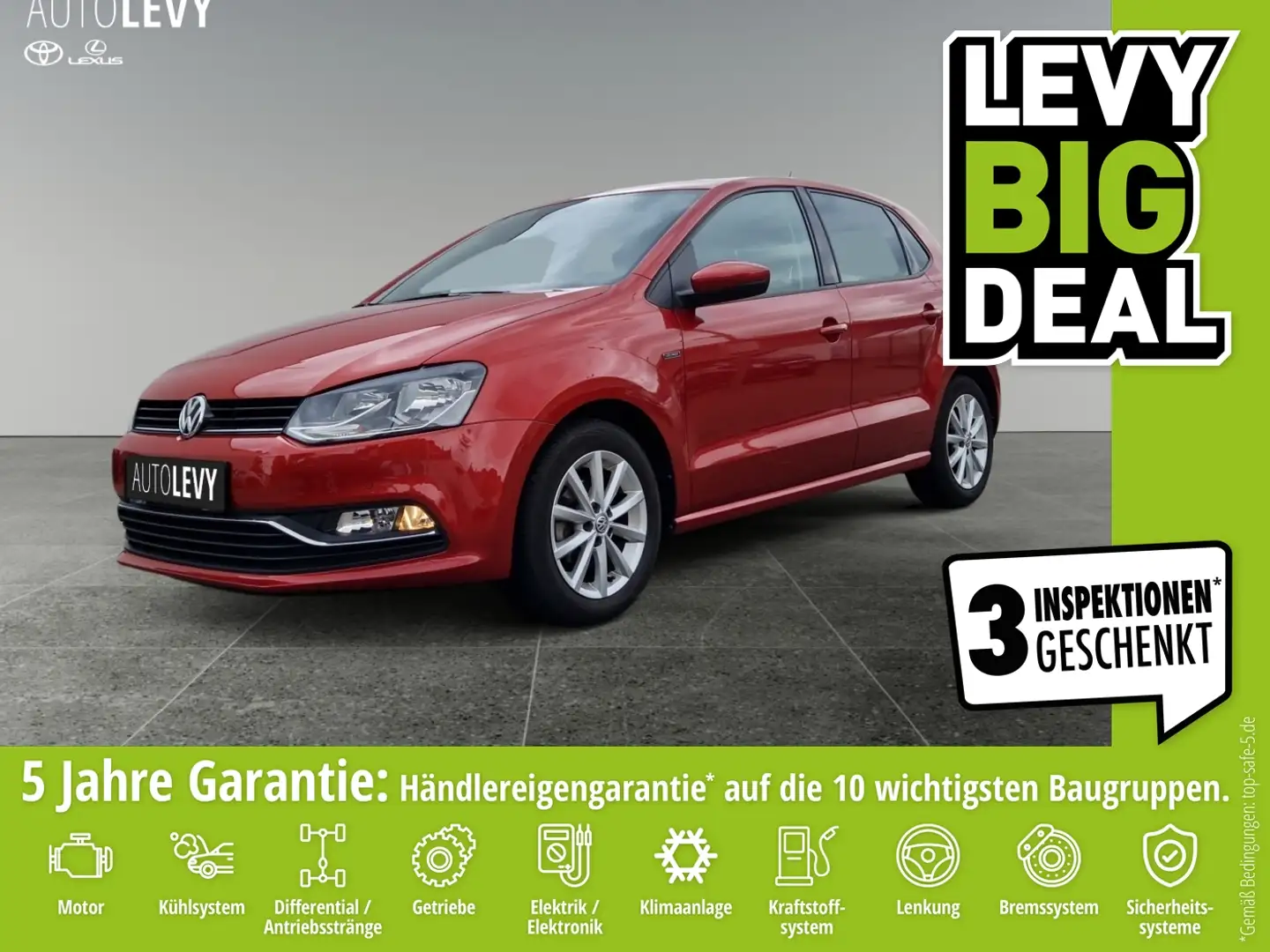 Volkswagen Polo V 1.2 TSI *PDC*Klima*Alufelgen* Чорний - 1