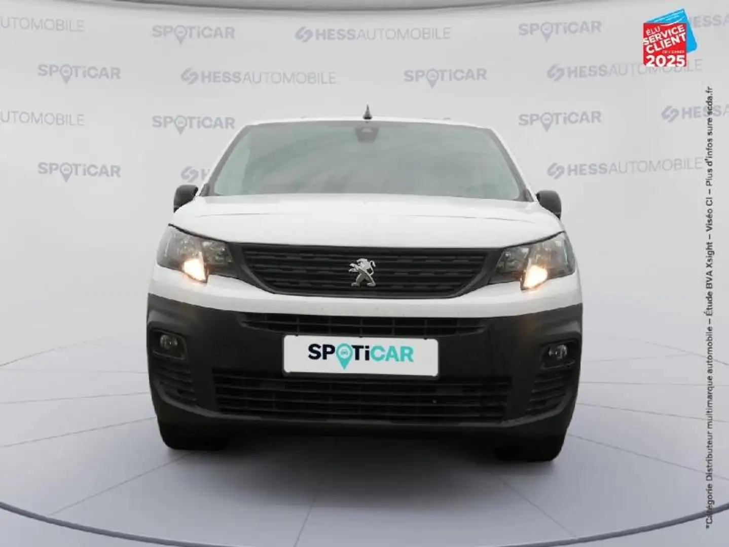 Peugeot Partner M 650kg BlueHDi 100ch S\u0026S Cabine Multiflex 3 places Pack Asphalt Connect Blanc - 2