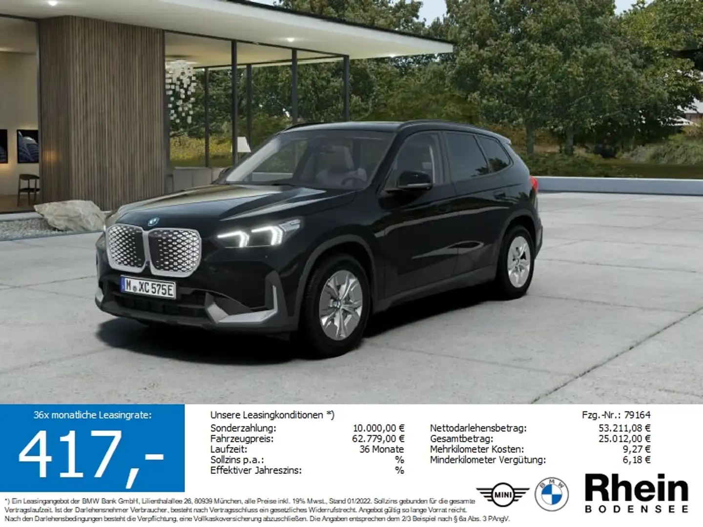 BMW iX1 xDrive30 Czarny - 1