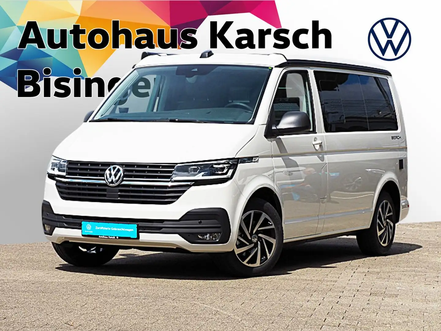 Volkswagen T6.1 California Beach 2.0 TDI DSG  AHK, NAVI LED Weiß - 2