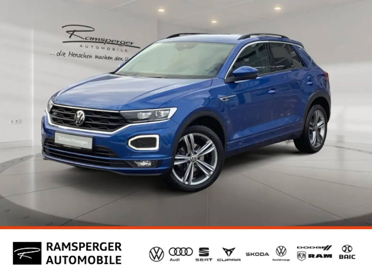 Volkswagen T-Roc 1.5 TSI DSG R-Line AHK LED Navi Keyless PD Blau - 1