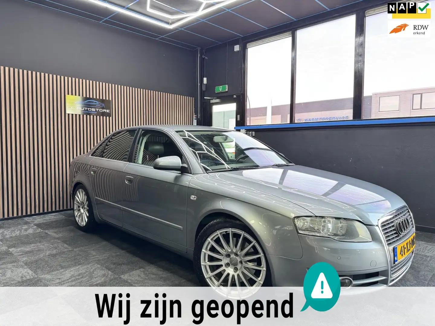 Audi A4 Limousine 2.0 TFSI S-line pakket Sportleder navi C Grijs - 1