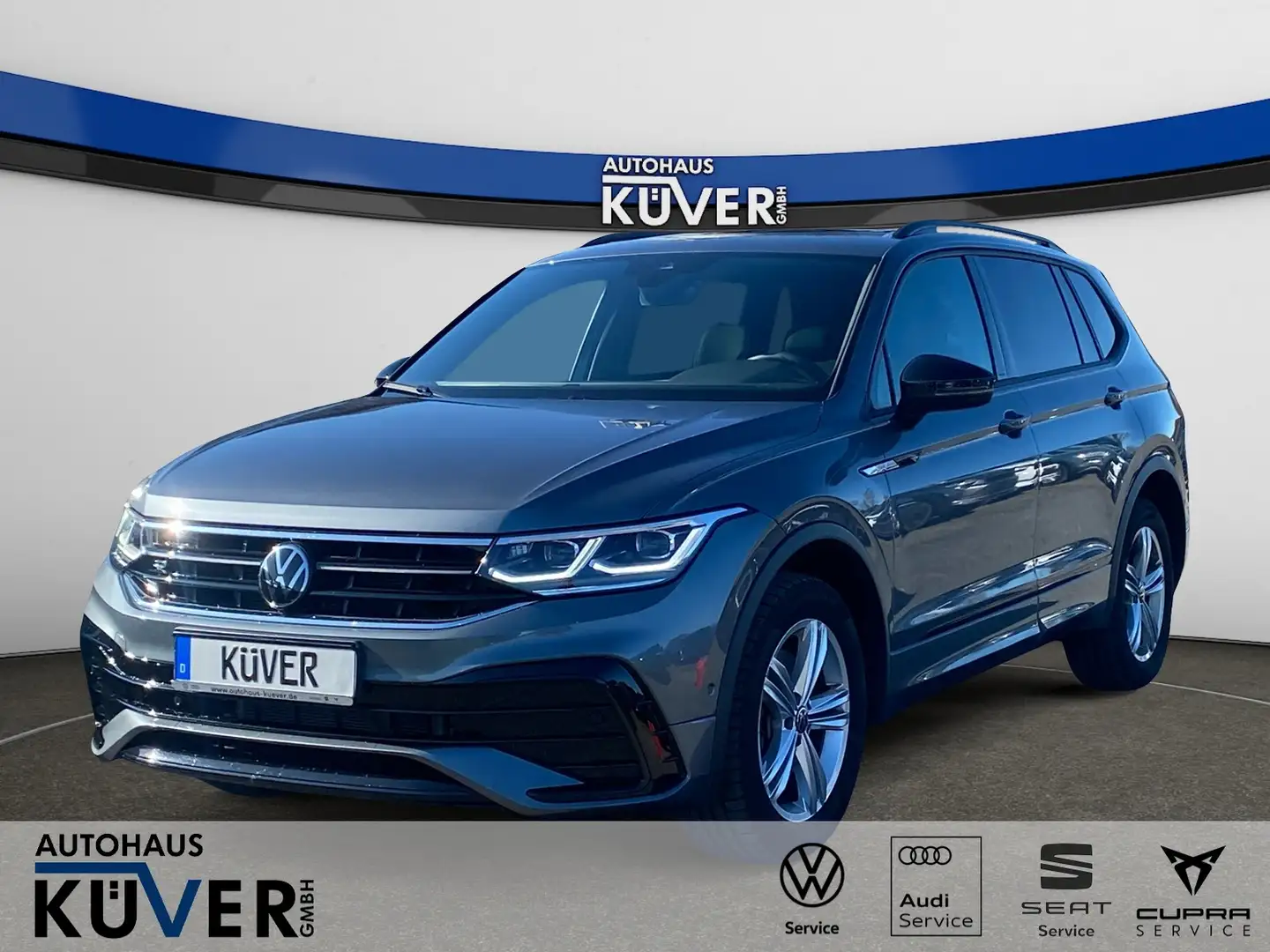 Volkswagen Tiguan Allspace R-Line 2,0 TSI DSG 4M+Pano+IQ+7S Grau - 1
