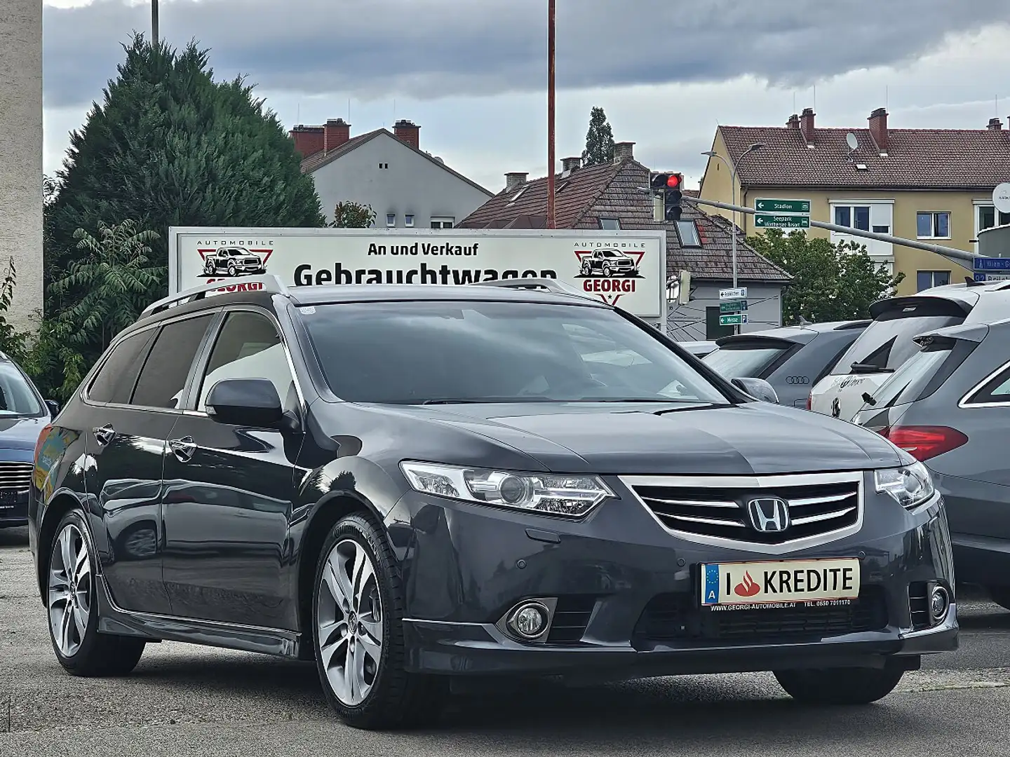 Honda Accord Tourer 2,2i-DTEC Type-S 1-Hand Pickerl+Service-... Grau - 1