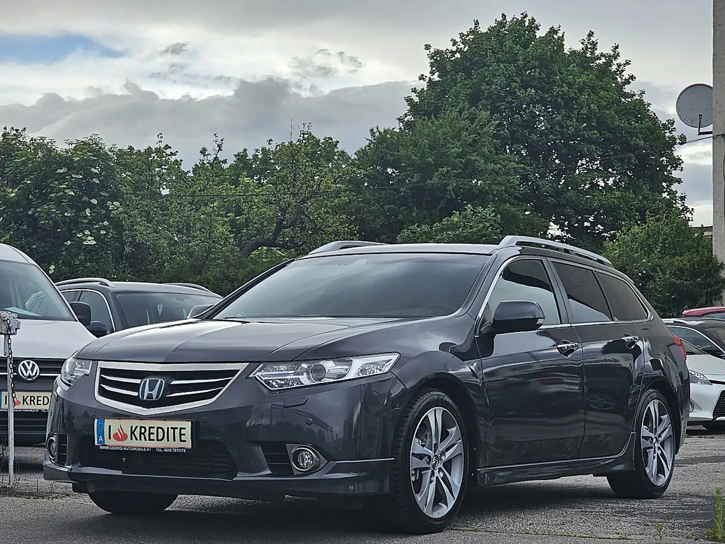 Honda Accord Tourer 2,2i-DTEC Type-S 1-Hand Pickerl+Service-... Grau - 2