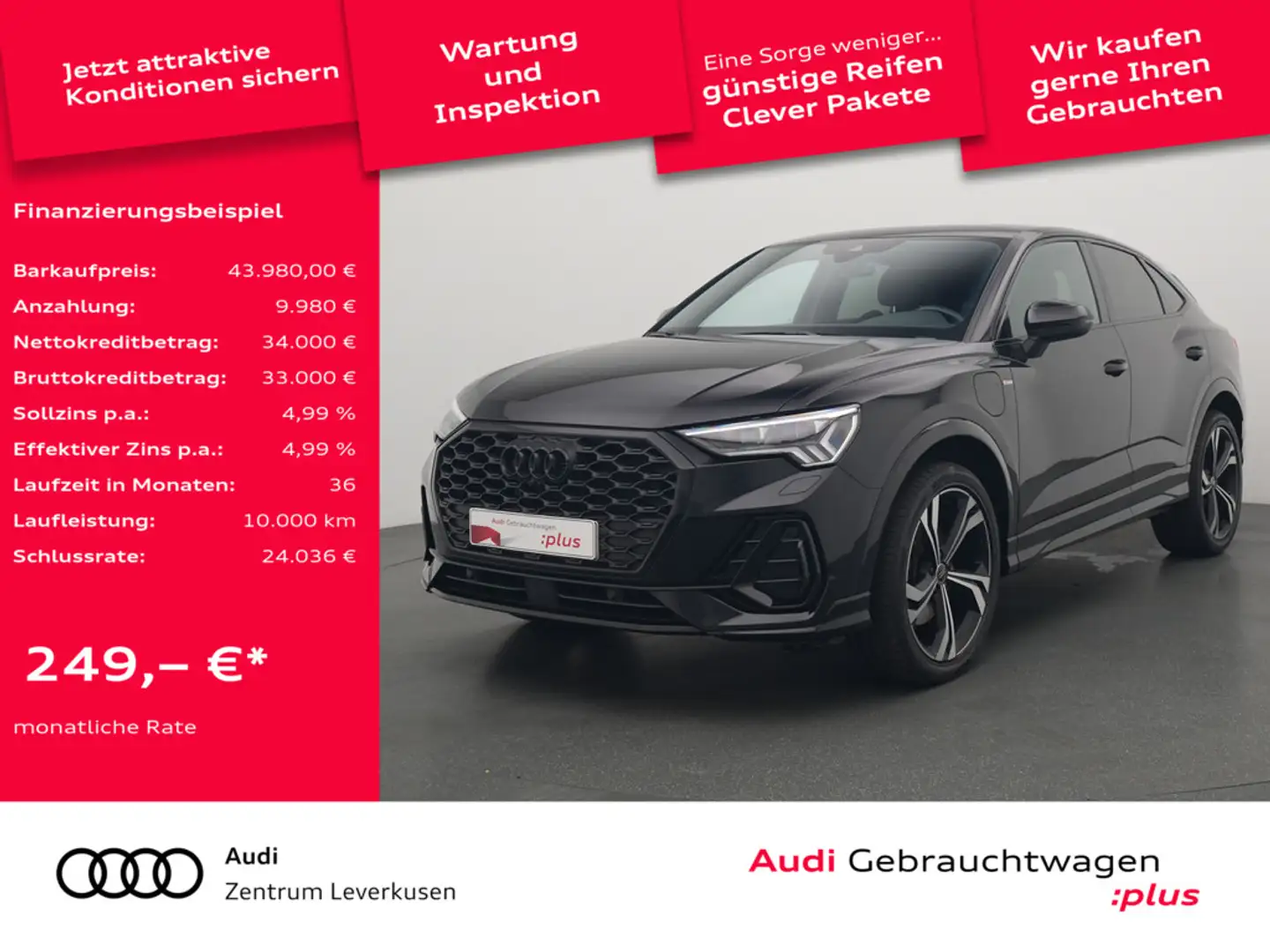 Audi Q3 Sportback S line MATRIX MEMORY NAVI VIRT SHZ Schwarz - 1