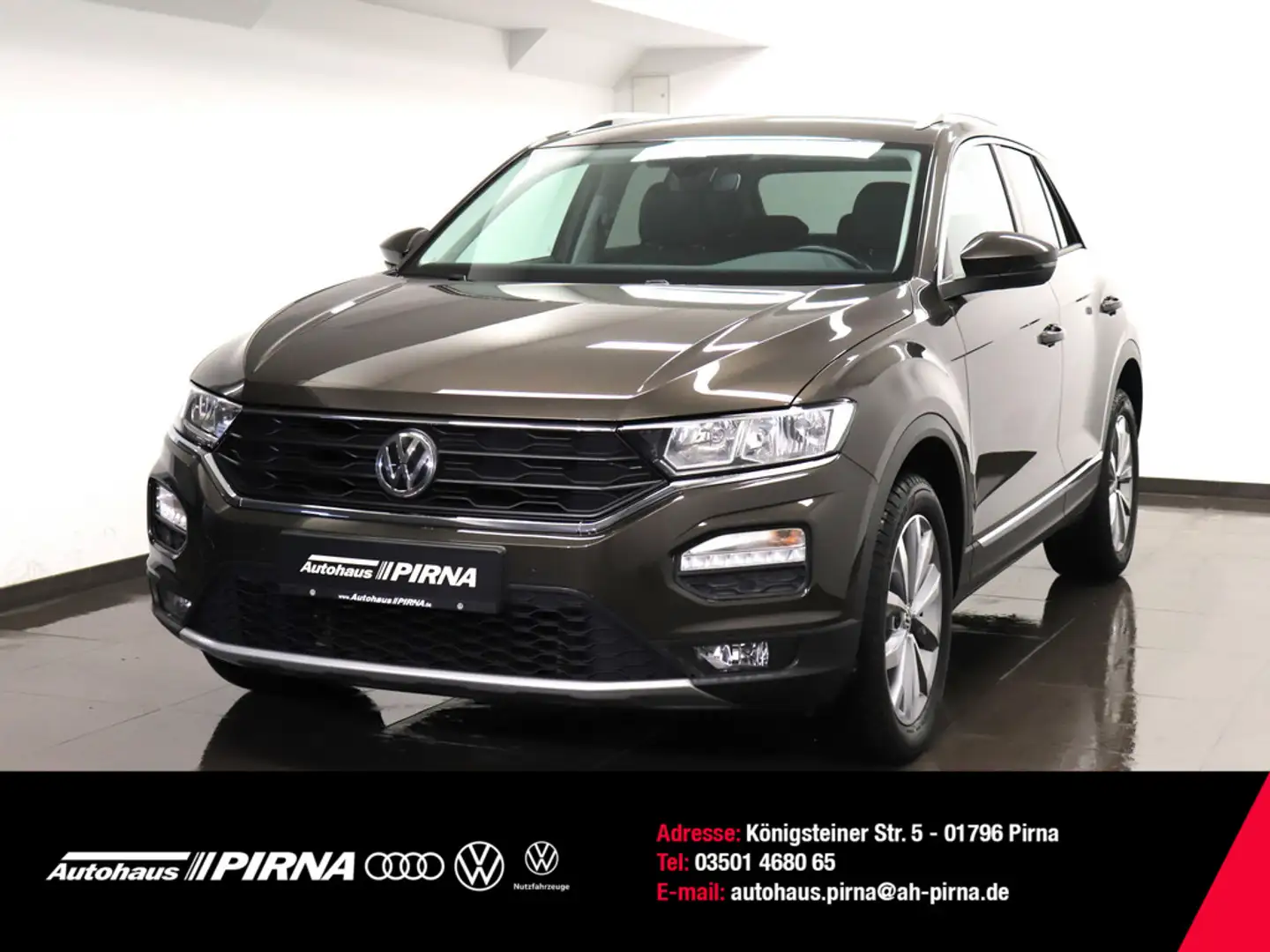 Volkswagen T-Roc 1.0 TSI Style AHK NAVI ACC Winter-Paket Braun - 1