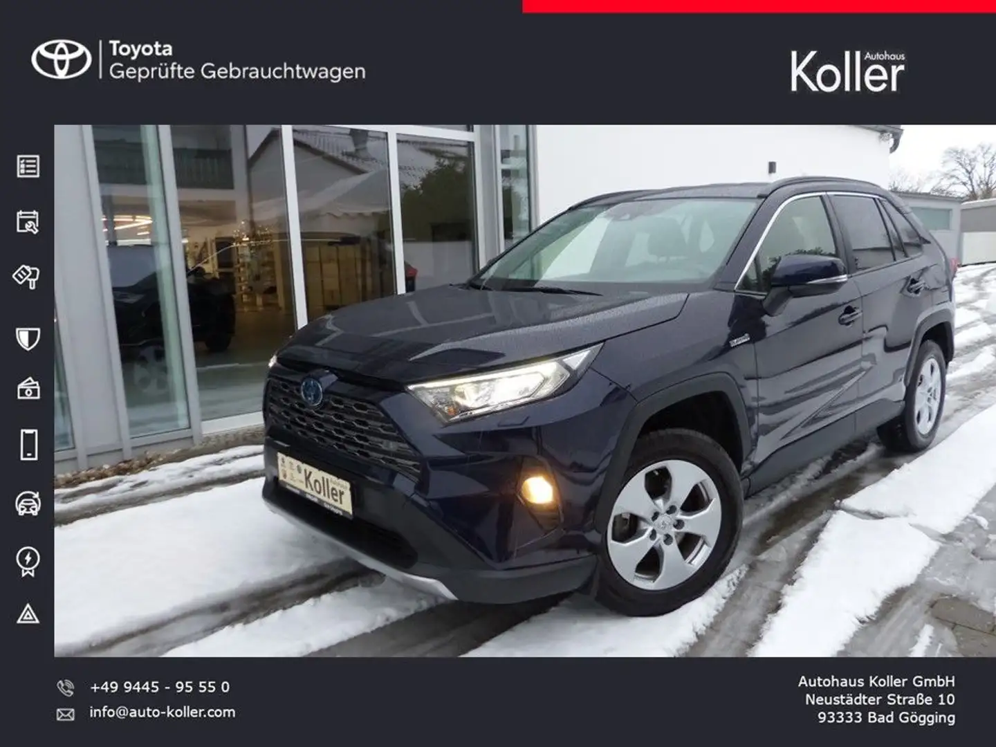 Toyota RAV 4 4 2.5 VVT-i Hybrid TeamD Navi LED Leder SHZ Blau - 1