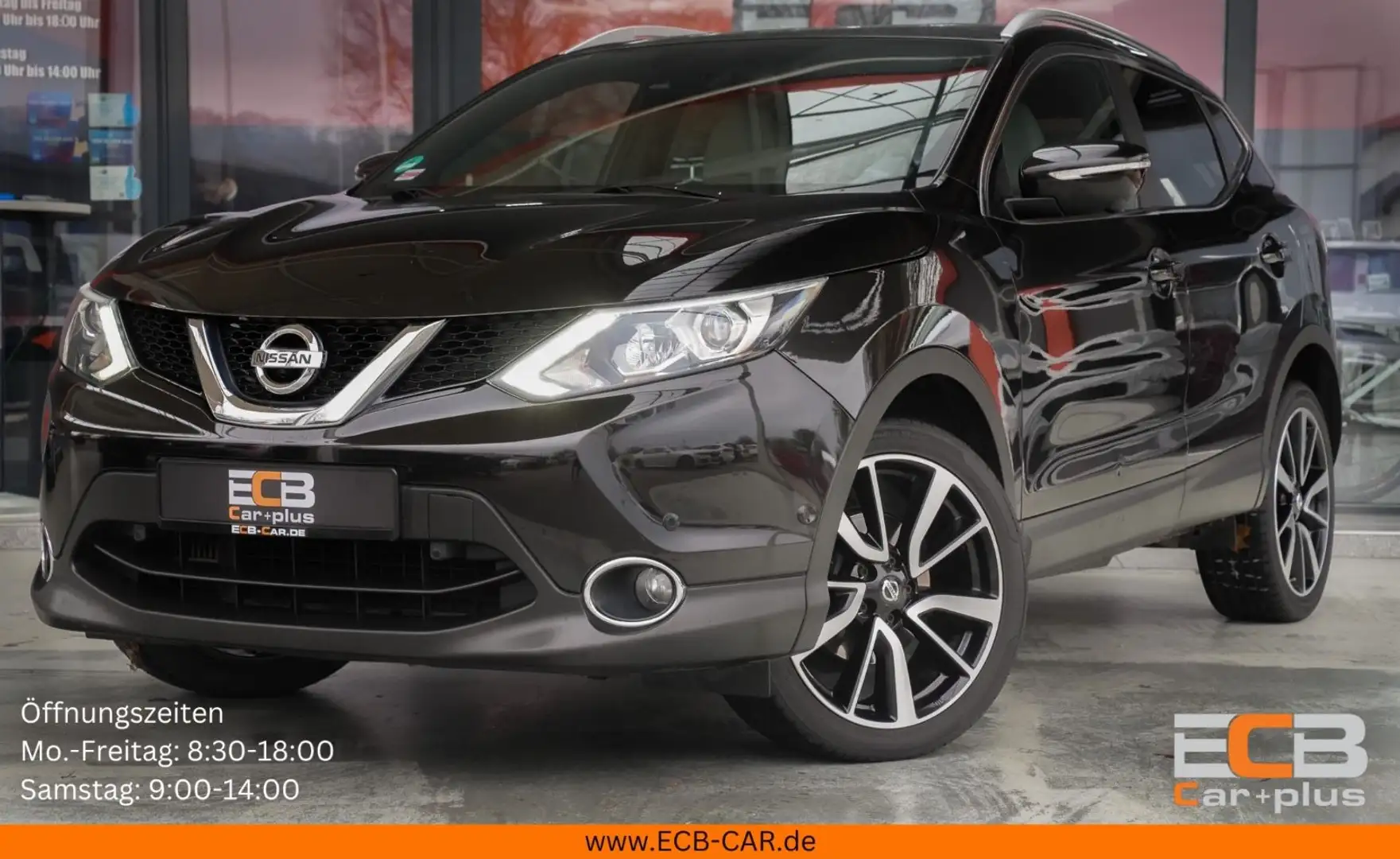 Nissan Qashqai Tekna 4x4 *1.Hand/SHZ/Klimaaut* Zwart - 1