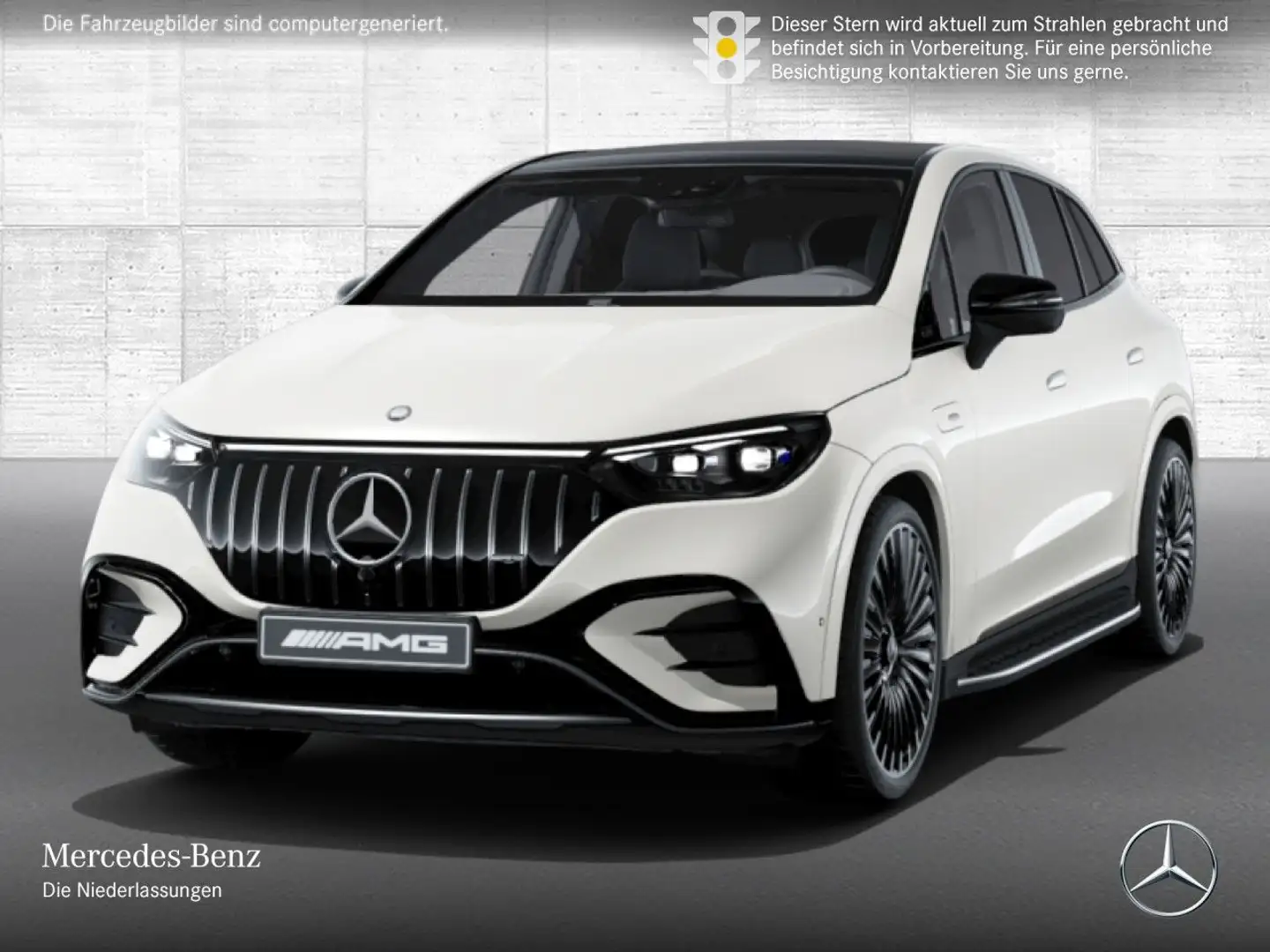 Mercedes-Benz EQE 43 4M NIGHT+PANO+AHK+BURMESTER+SITZKLIMA Weiß - 2