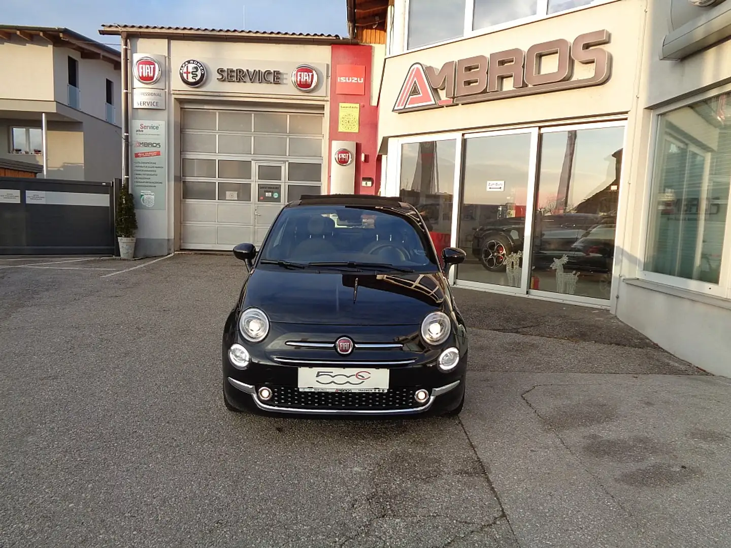 Fiat 500C Cabrio FireFly Hybrid 70 ab 15.200,- Euro Schwarz - 1