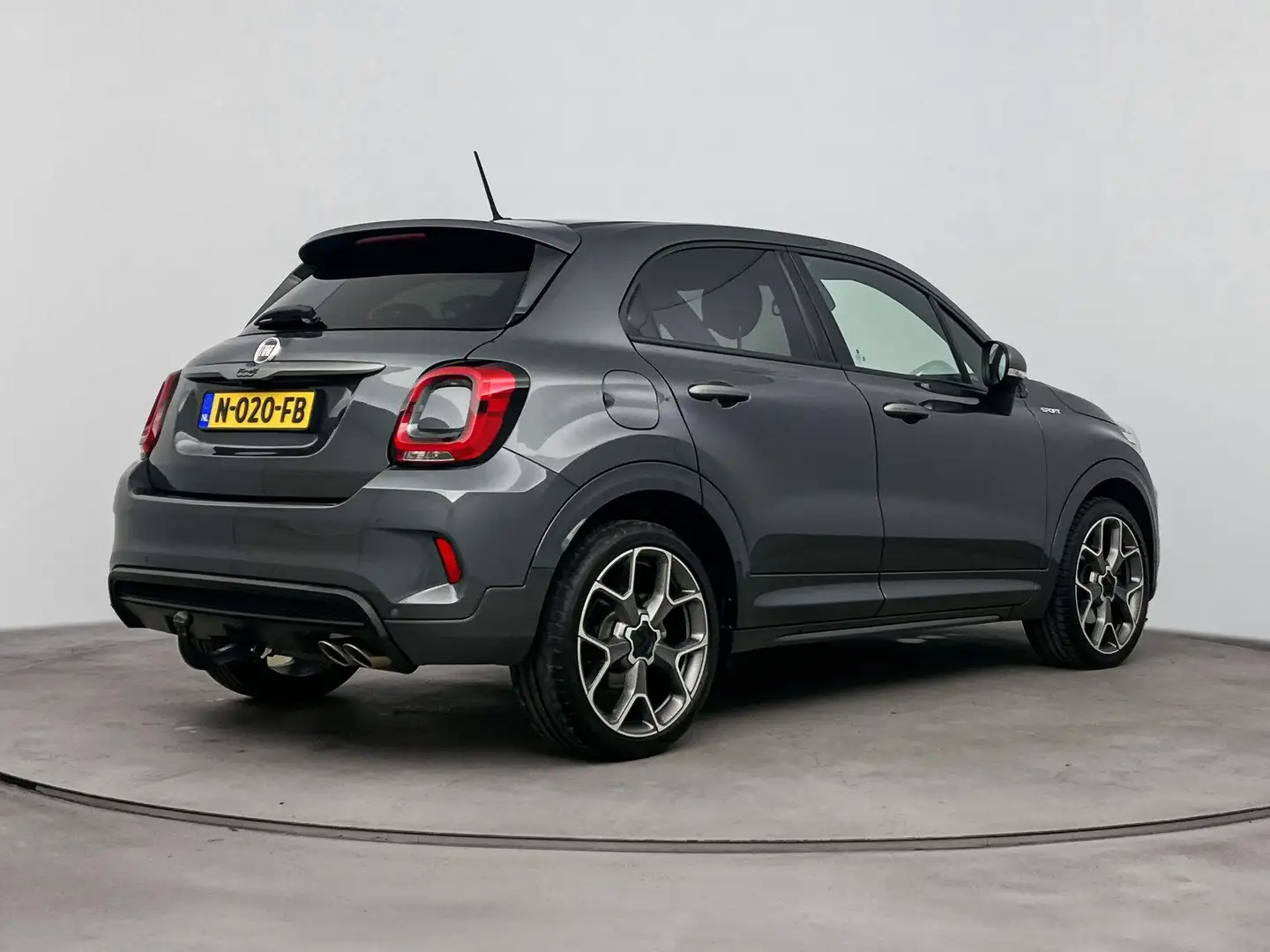 Fiat 500X 1.3 FIREFLY TURBO 150 HP SPORT | TREKHAAK | LEDER Gris - 2