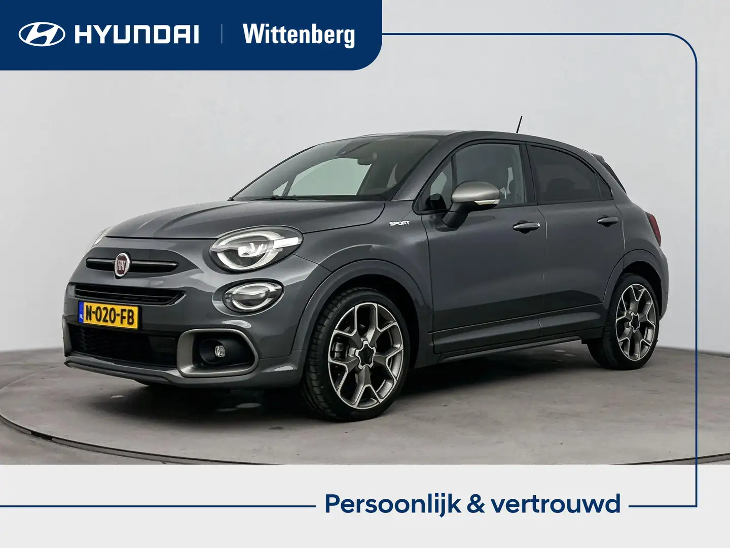 Fiat 500X 1.3 FIREFLY TURBO 150 HP SPORT | TREKHAAK | LEDER Gris - 1