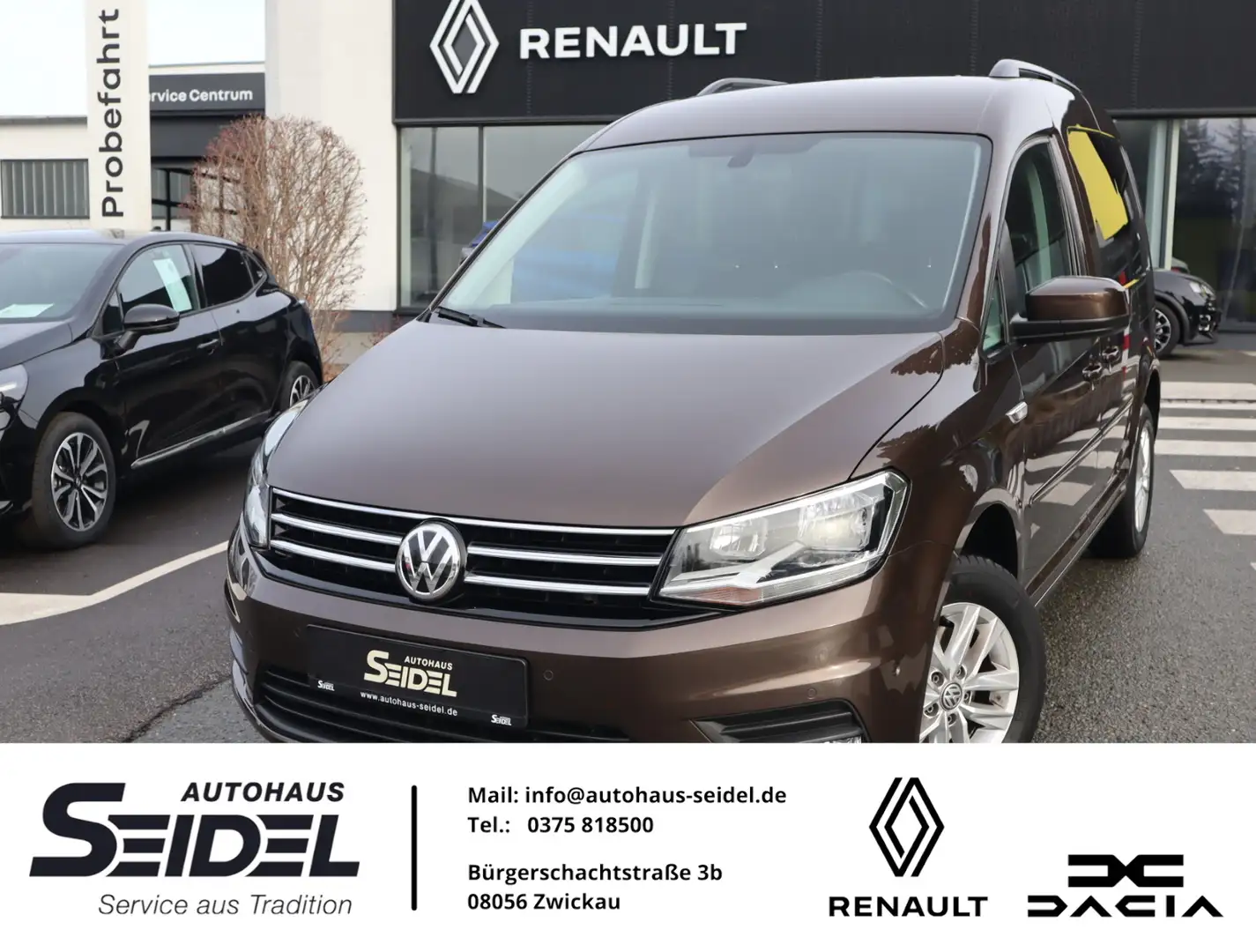 Volkswagen Caddy 1.0 TSI Comfortline BMT Standheizung Braun - 1