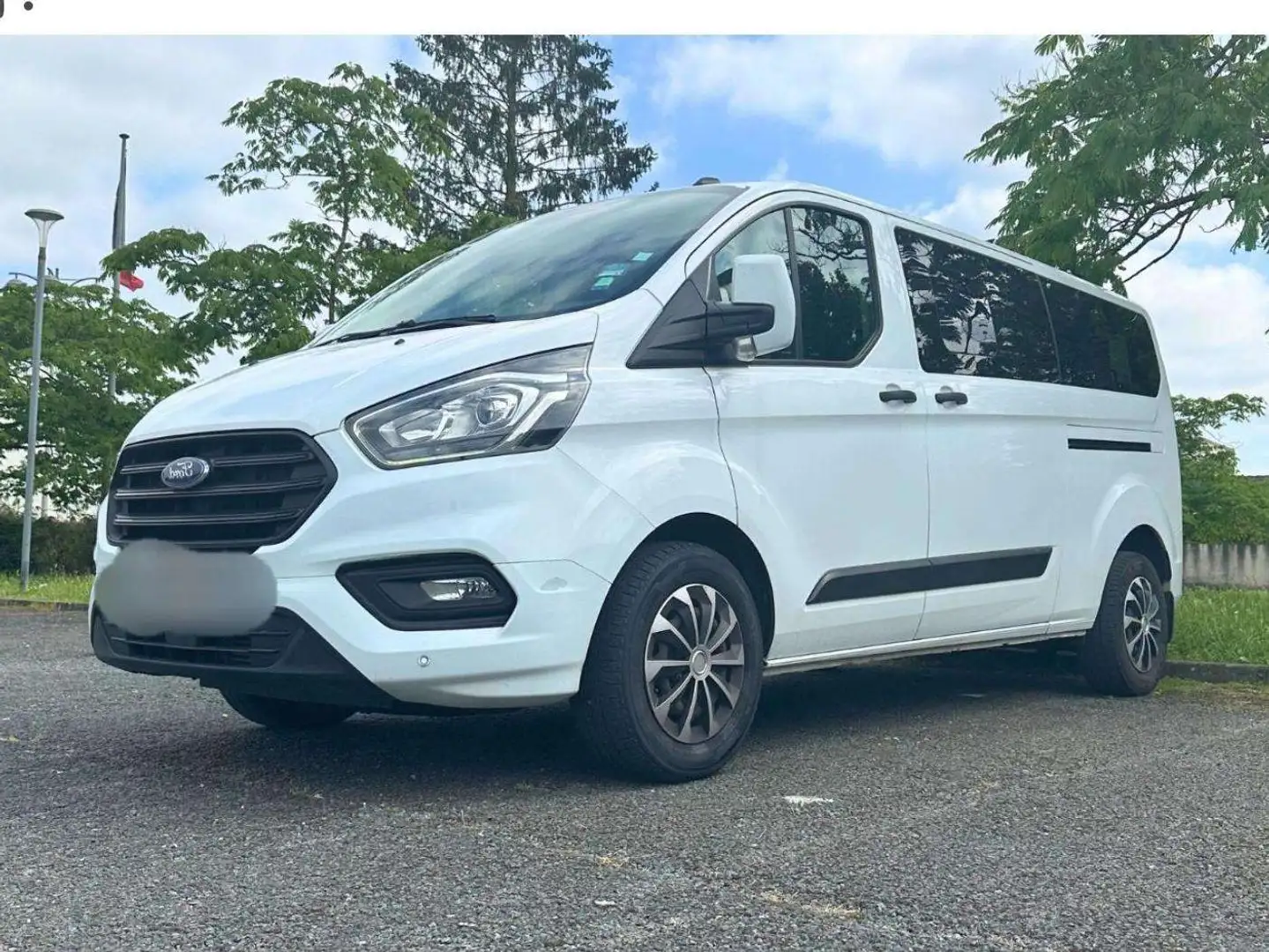 Ford Transit Custom 2019/ 9 places / airco / motor no start Blanc - 1