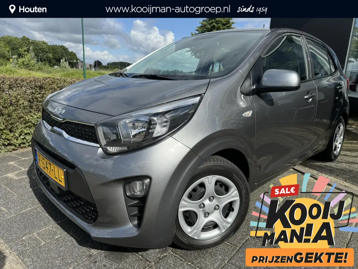 Kia Picanto 1.0 DPi ComfortLine | Metallic Lak | Cruise Contro Grijs - 1