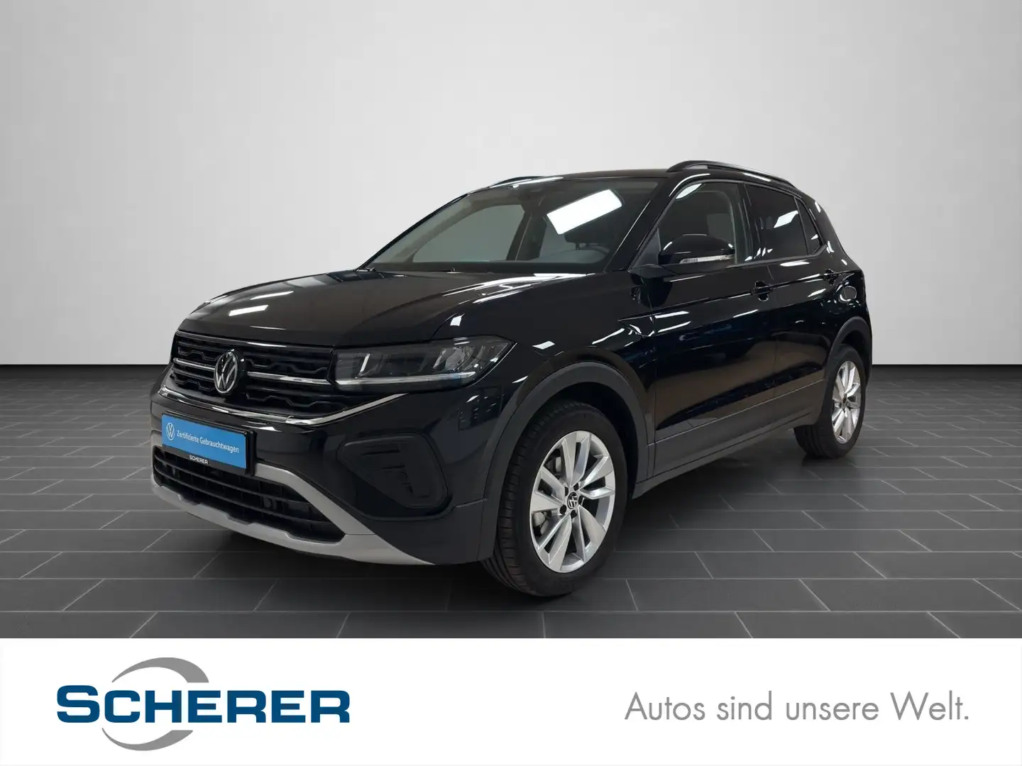 Volkswagen T-Cross 1.0 TSI Life SHZ RFK PDC APP ACC Schwarz - 1