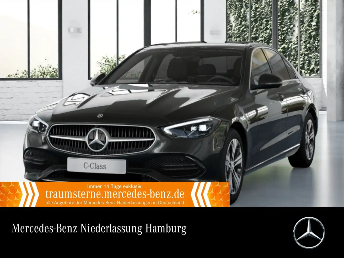 Mercedes-Benz C 180 AVANTG+PANO+360+AHK+LED+TOTW+KEYLESS+9G Grau - 1