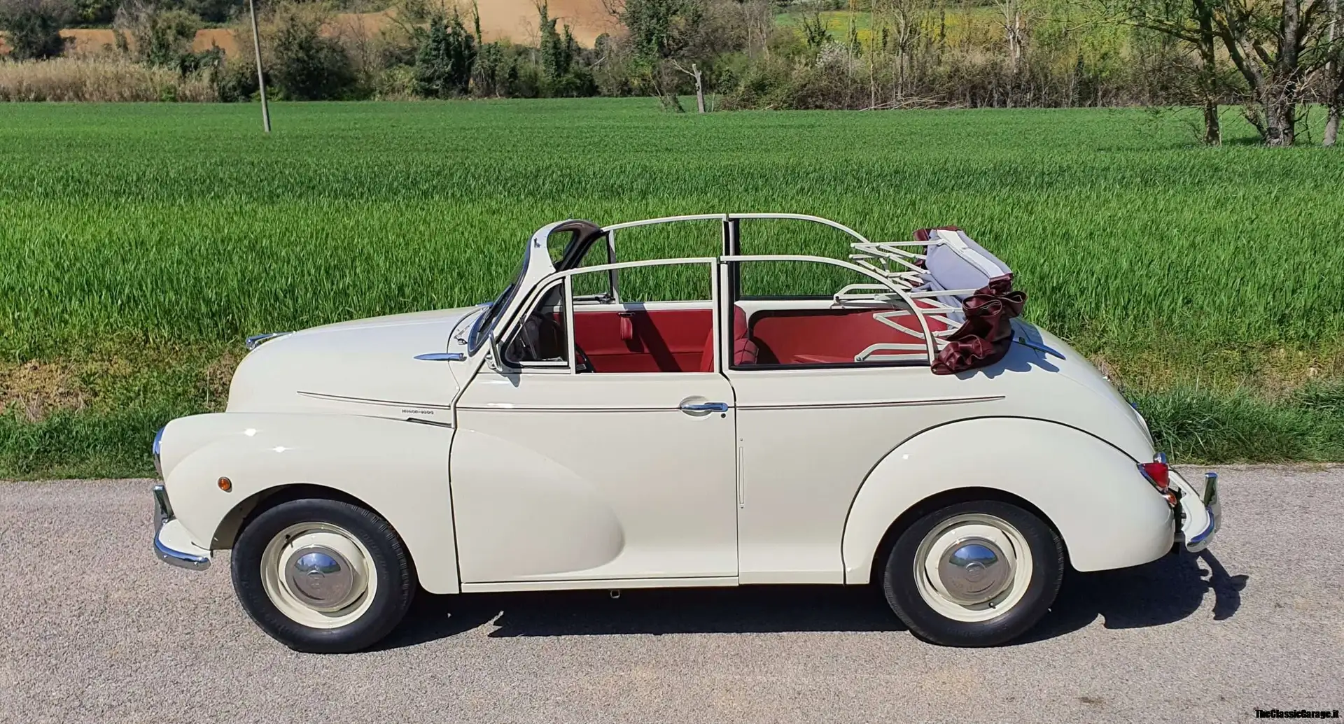 Oldtimer Morris Minor Cabriolet Weiß - 2