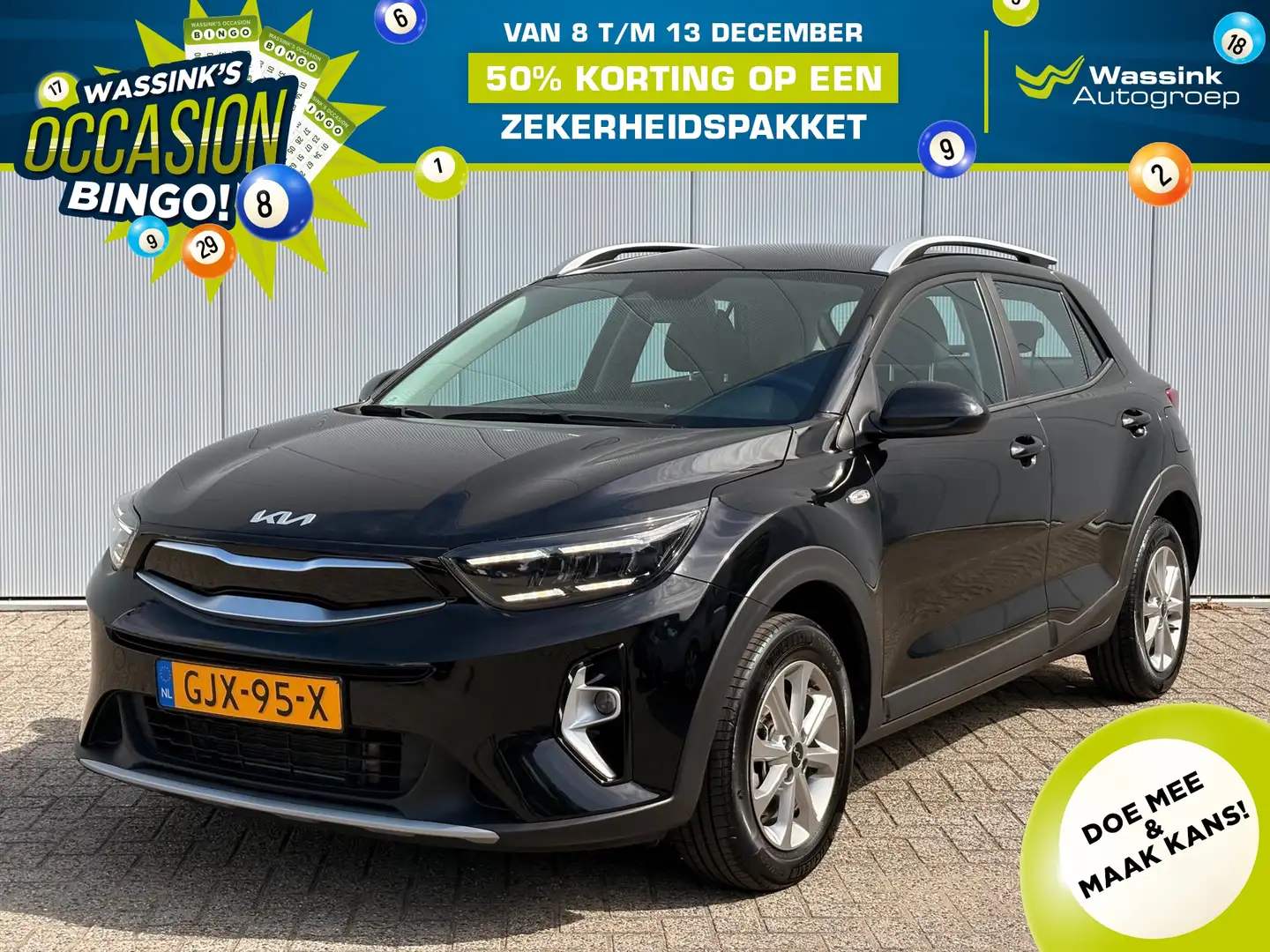 Kia Stonic 1.0 T-GDi MHEV 100pk DynamicLine | Lane Keeping | Noir - 1