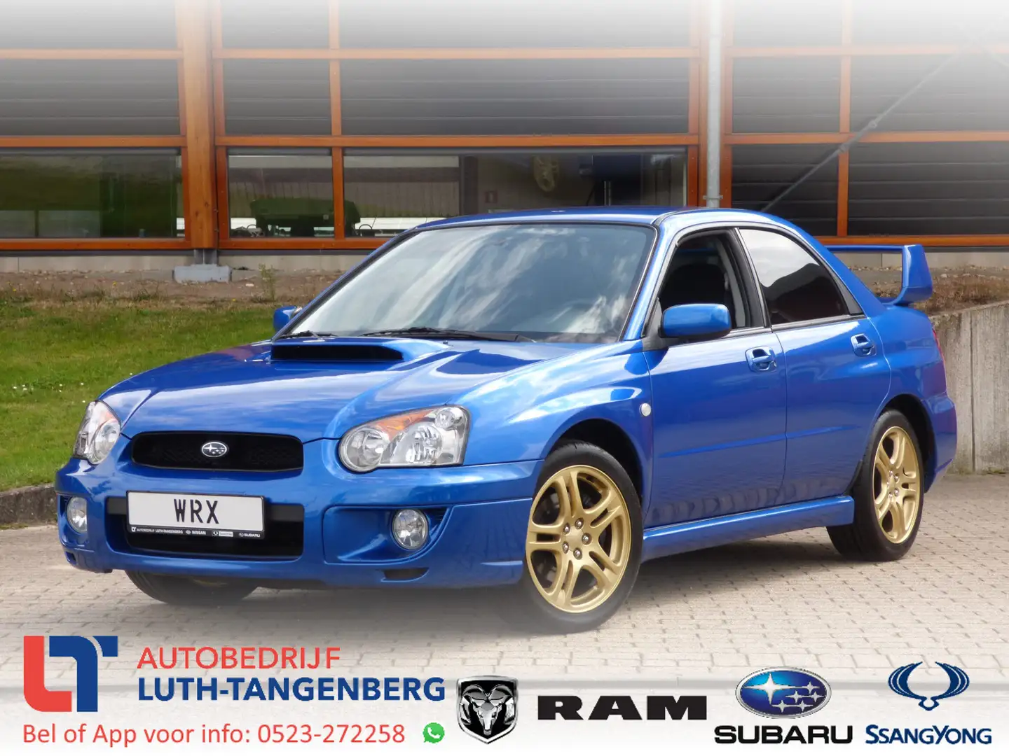 Subaru Impreza 2.0 WRX AWD | WR Blue | STi Spoiler | Gold Colored Bleu - 1