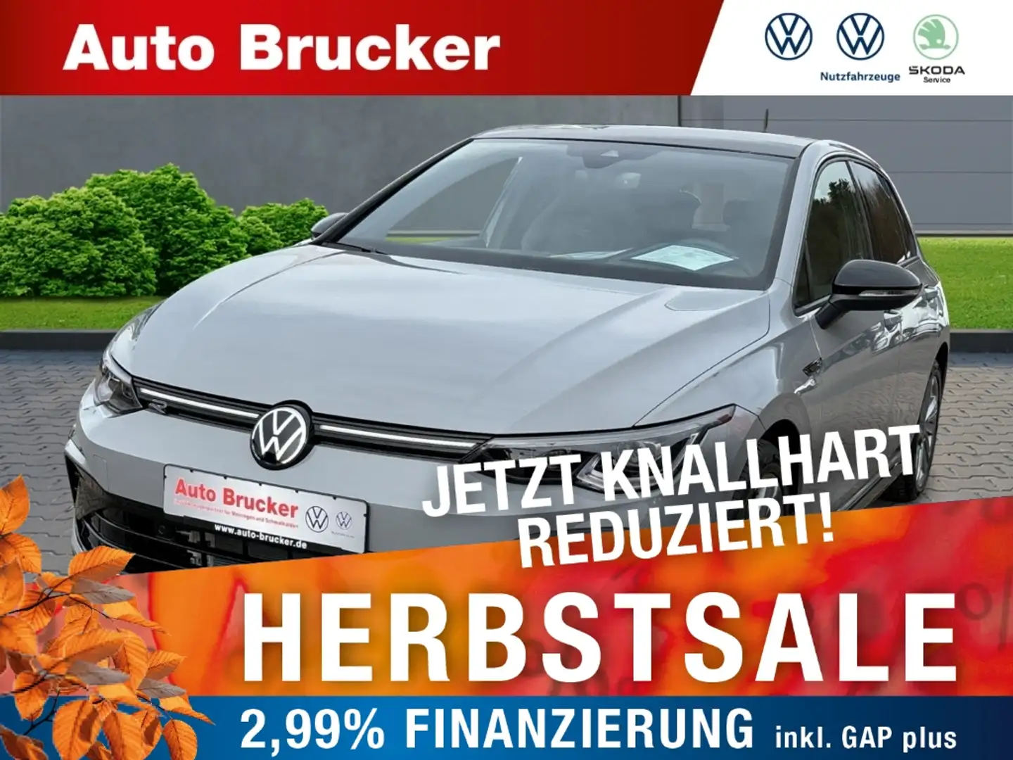 Volkswagen Golf VIII R-Line 2.0 TDI+Anhängerkupplung+Sportfahrwerk Grau - 1