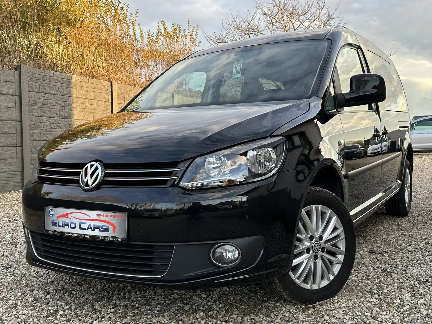 Volkswagen Caddy Maxi Life 1.6 CR TDi SERIE CUP/7PLACES/SENSOR/AC Noir - 1