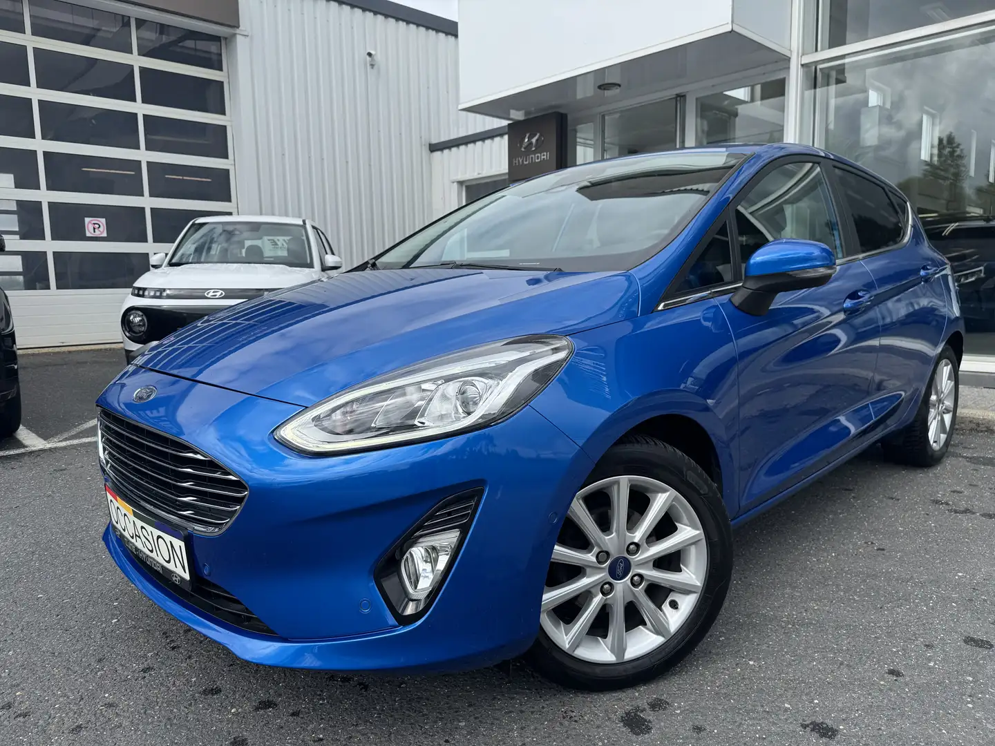 Ford Fiesta Fiesta 1.0 Titanium/GARANTIE12 MOIS/SITE LIBRAMONT Blau - 1