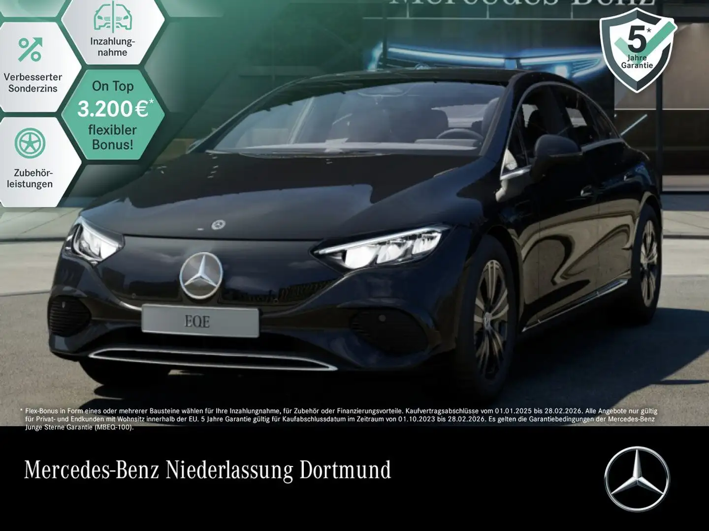 Mercedes-Benz EQE 300 Avantgarde WideScreen Pano Distr. LED PTS Schwarz - 1