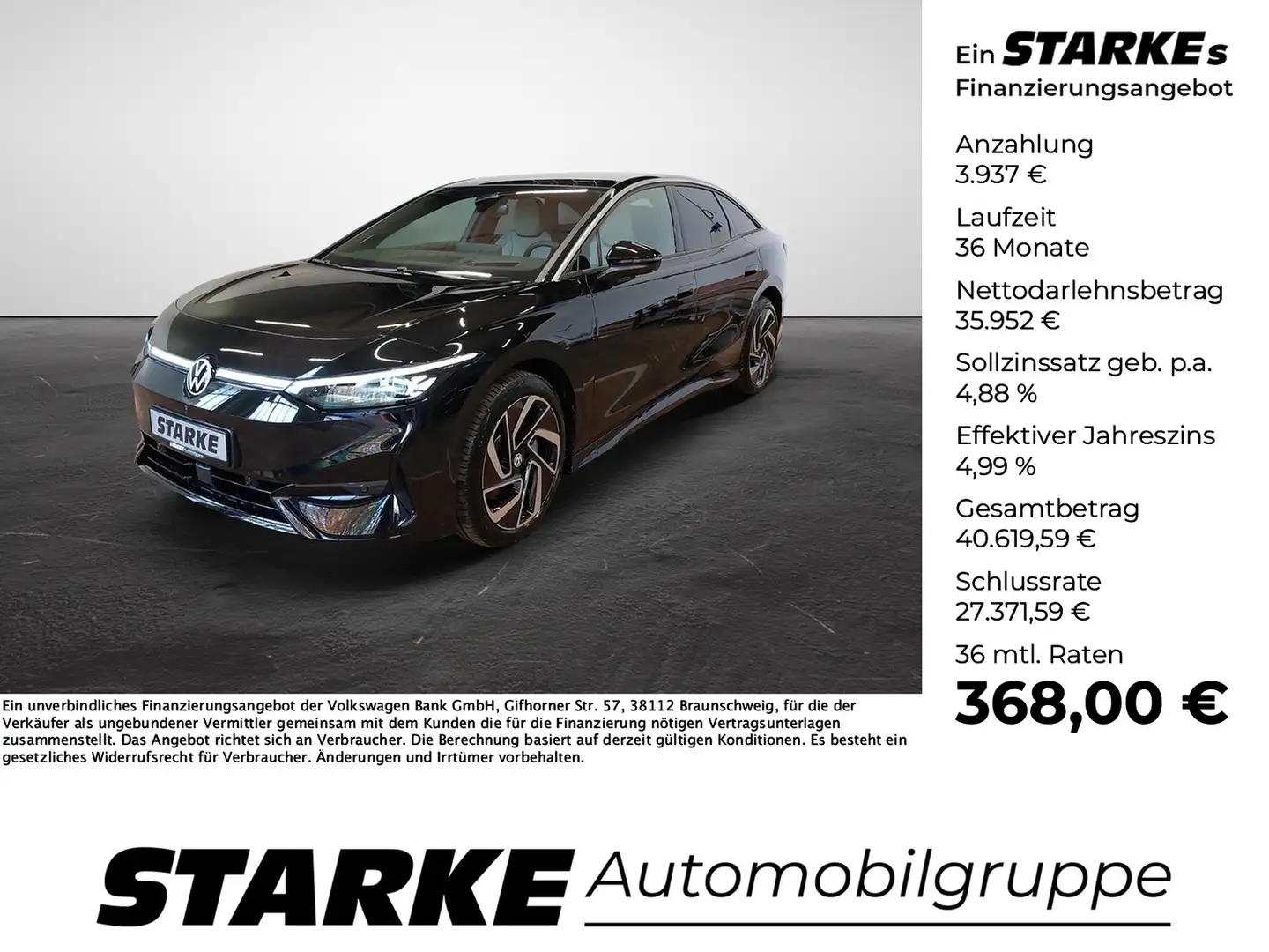 Volkswagen ID.7 Pro Schwarz - 1