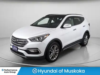 White 2018 Hyundai Santa Fe Sport SUV / Crossover  6-Speed Automatic