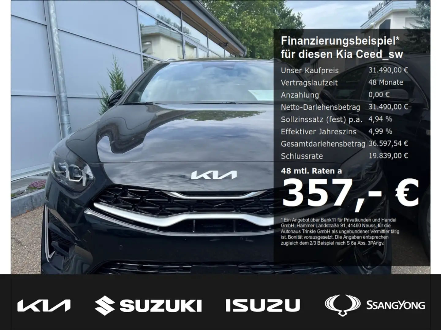 Kia Ceed SW / cee'd SW 140 PS DCT Sportswagon GT Line TECH LEDER Navi Dig Nero - 1