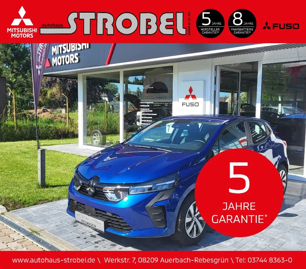 Mitsubishi Colt BASIS 1.0 *AKTIONS-PREIS*TAGESZULASSUNG* Blu/Azzurro - 1
