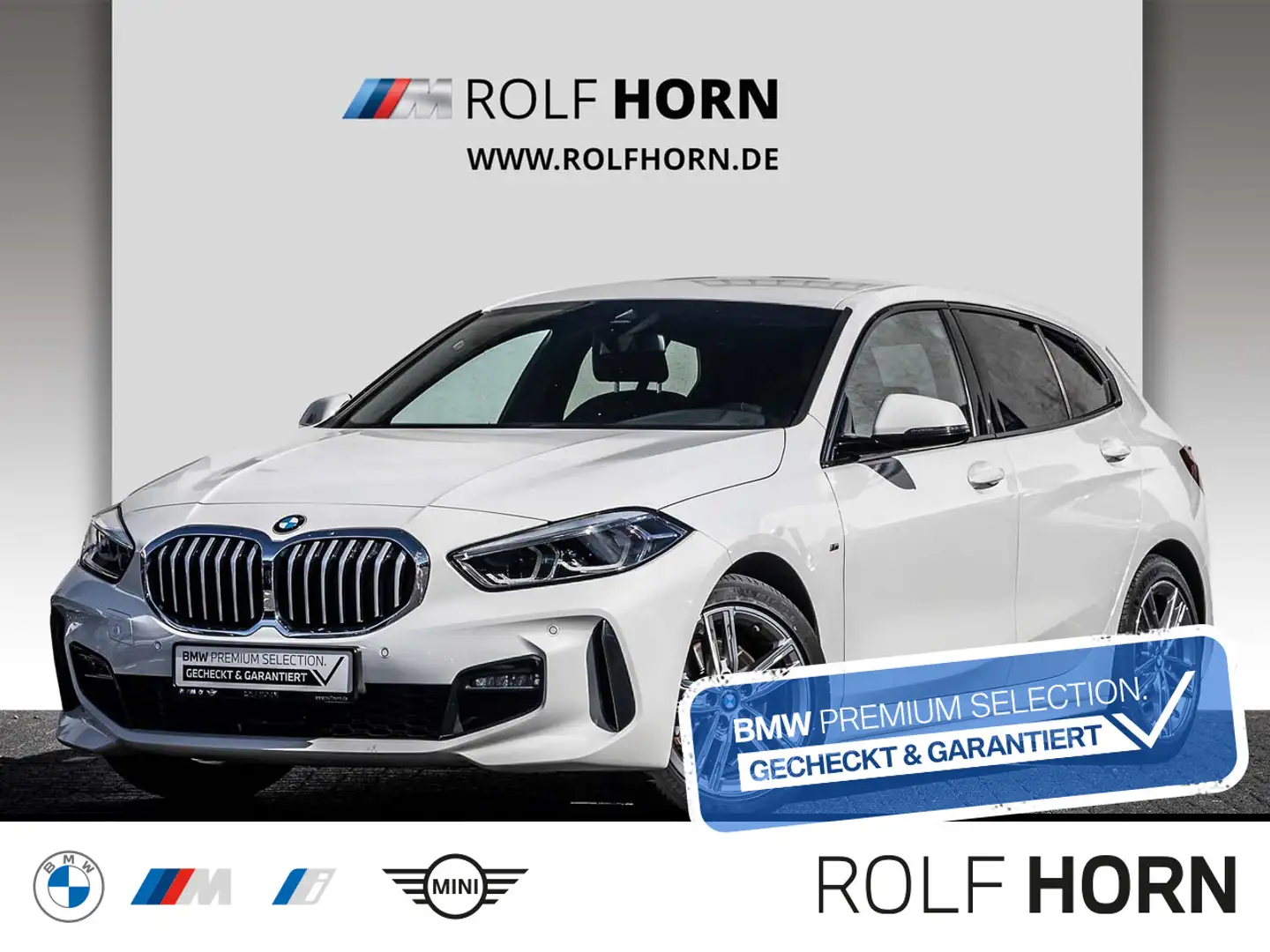 BMW 118 i M Sportpaket Navi Klima SHZ HiFi PDC DAB Weiß - 1