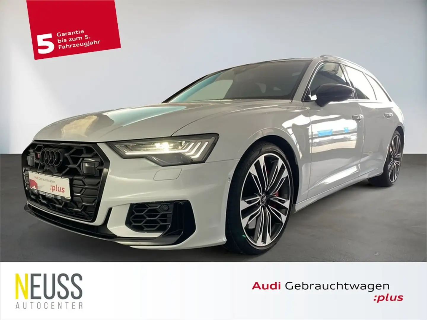 Audi S6 Avant TDI quattro PANO+HUD+STHZG+AHK+ACC+RFK+ Weiß - 1