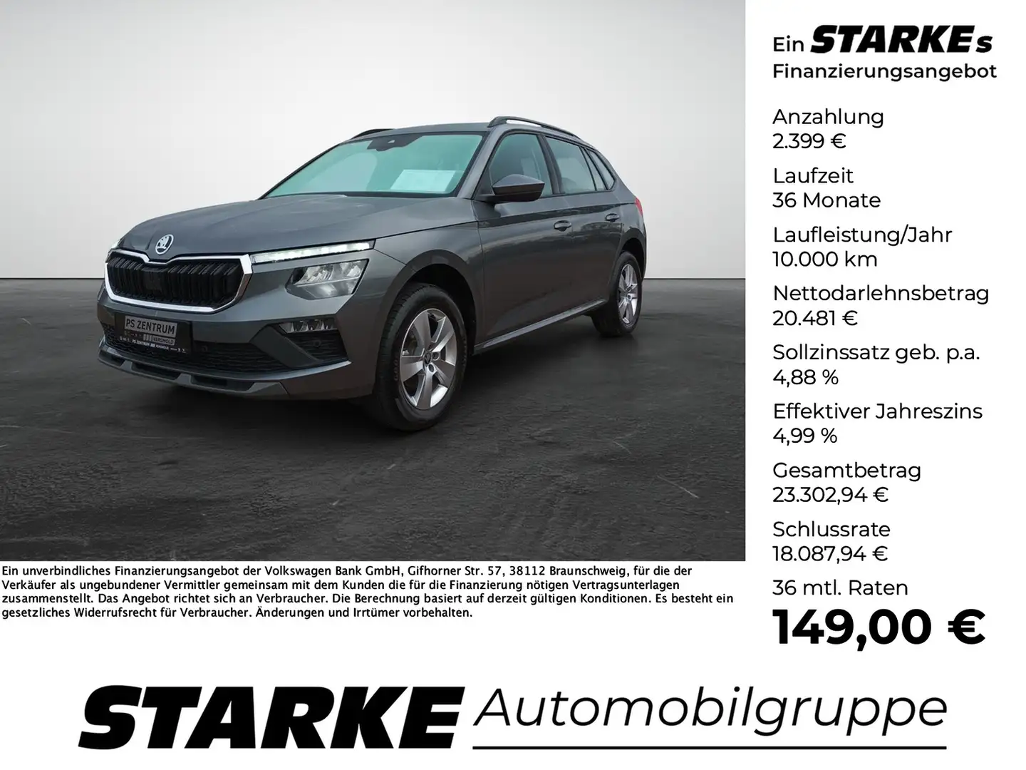 Skoda Kamiq 1.0 TSI DSG Selection Grau - 1